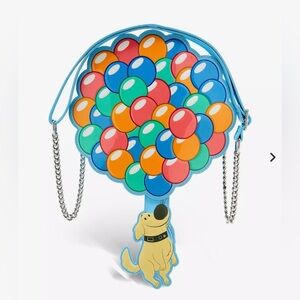 Loungefly Disney Pixar Up Dug Balloons Crossbody Bag nwt